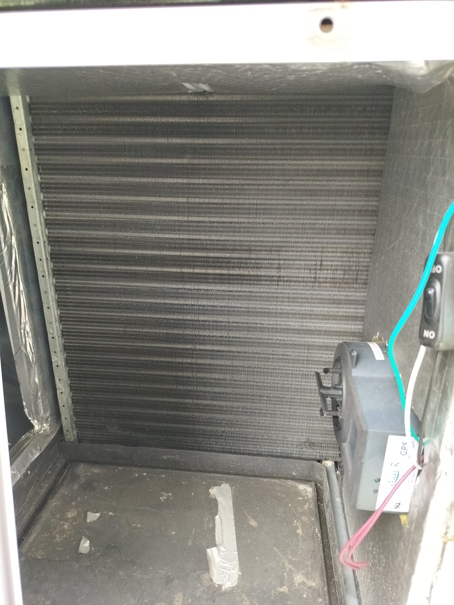 Clean Evaporator Coil from a Recently Serviced HVAC Unit