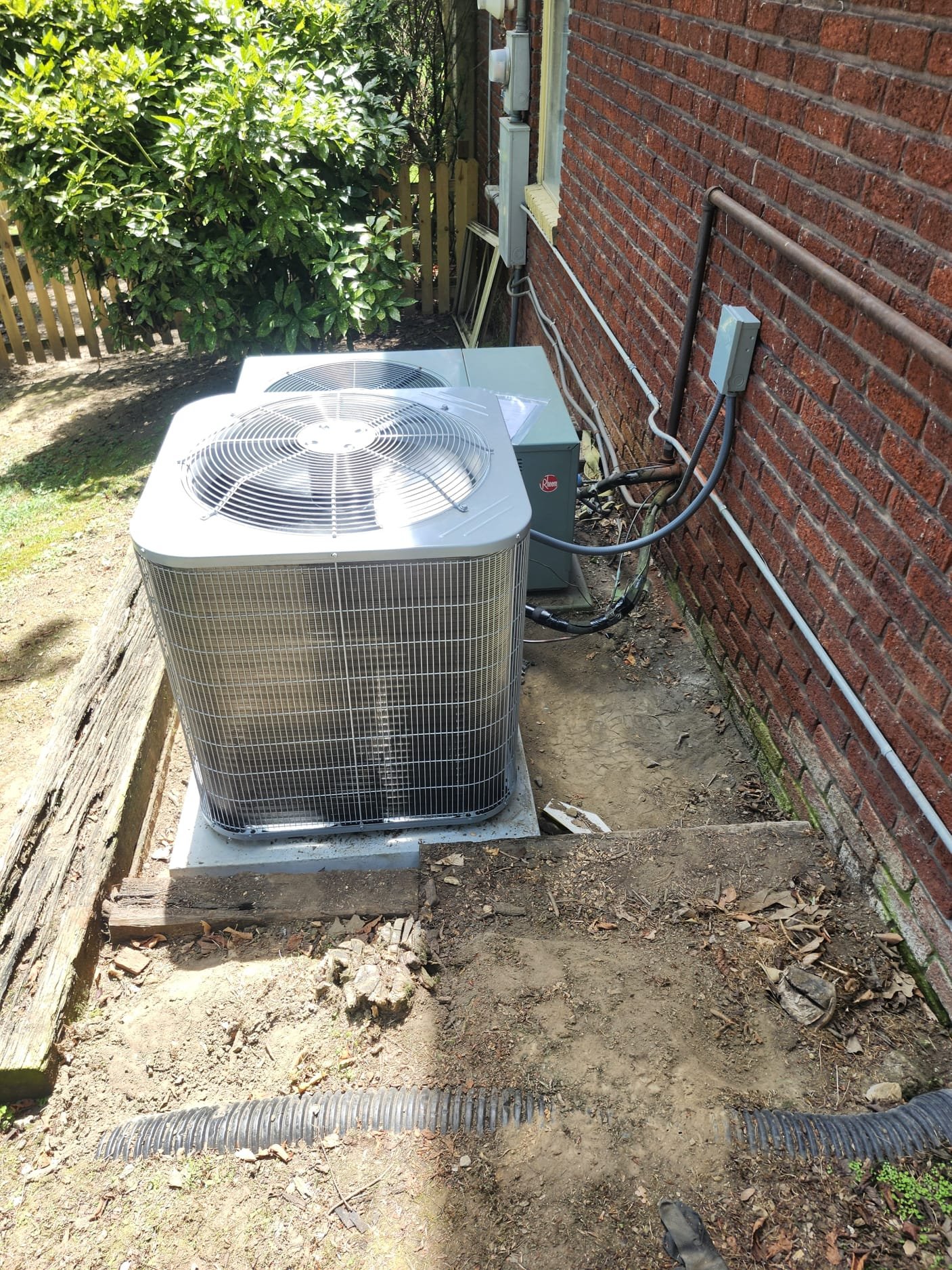 Modern outdoor condenser unit