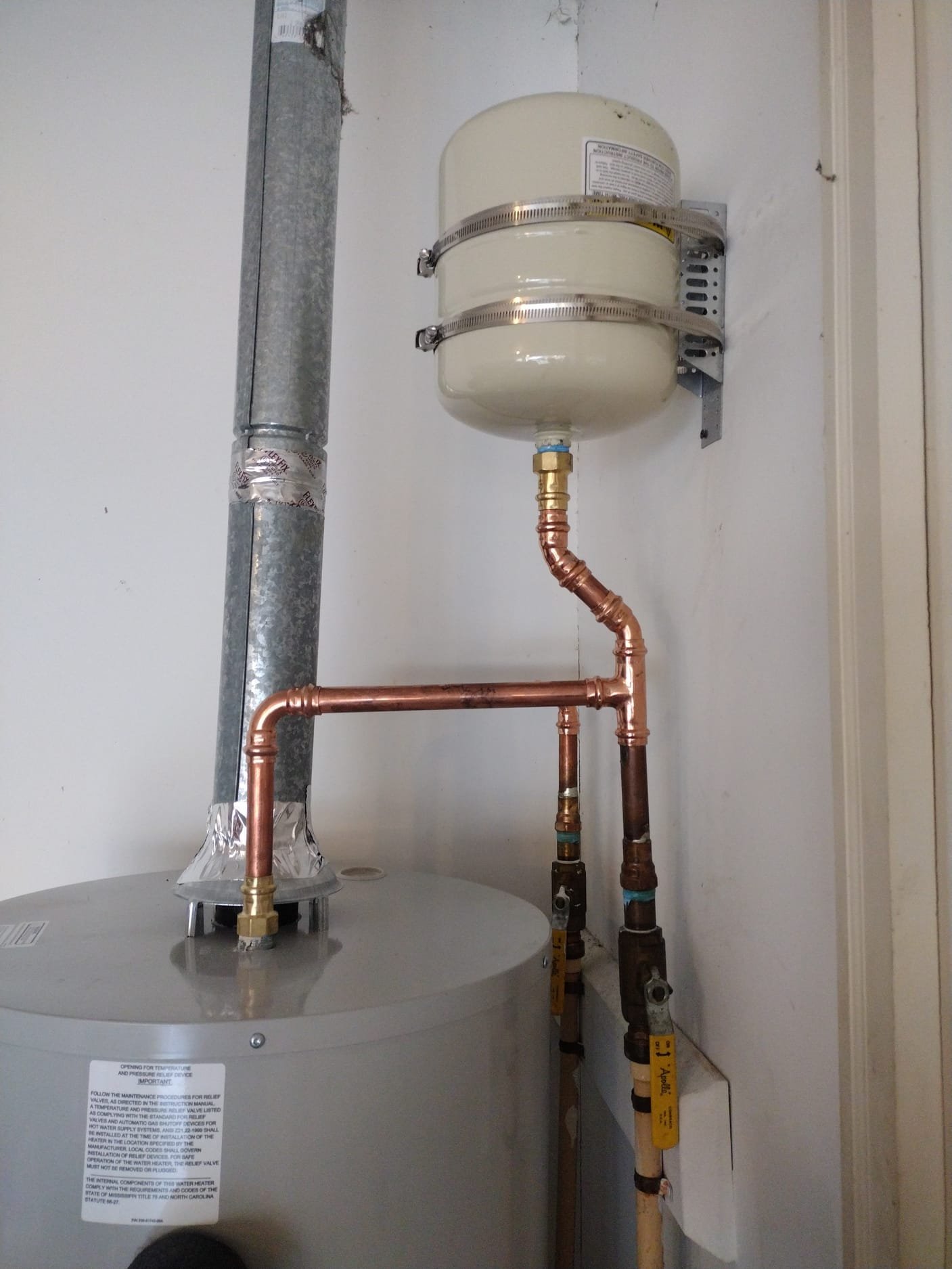 Neat Installation with Expansion Tank
