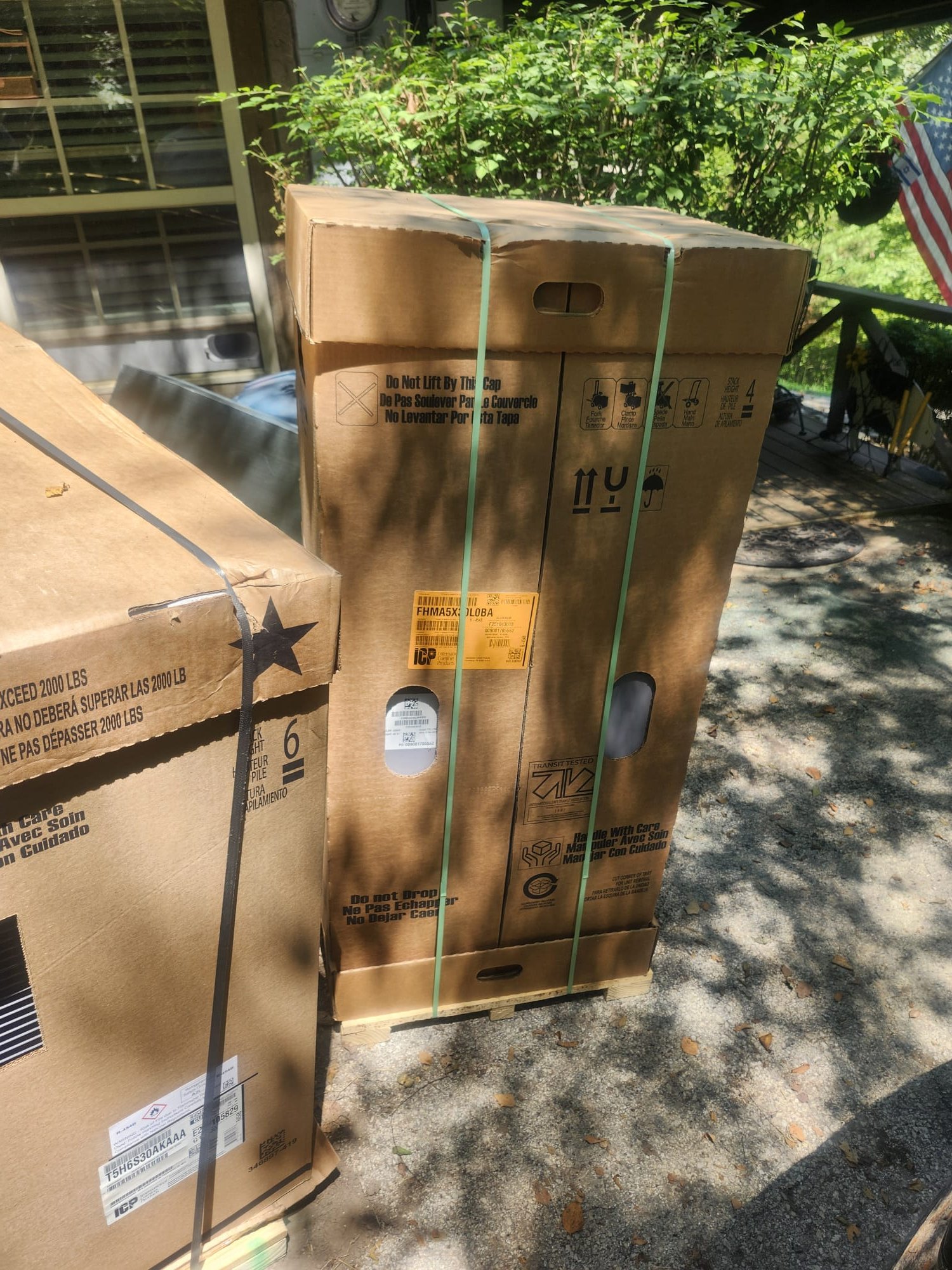 Packaged HVAC units ready for installation