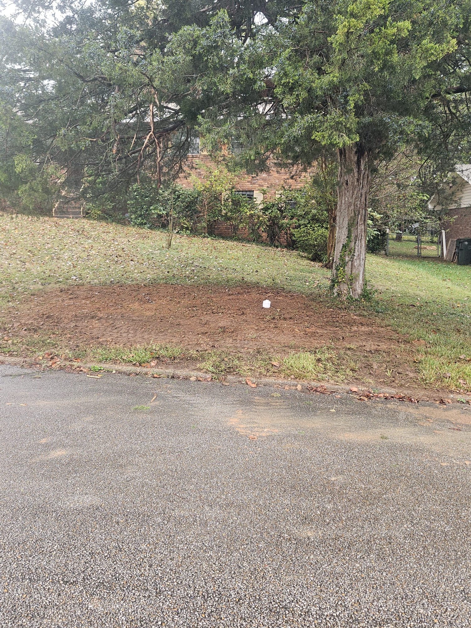 Fresh cleanout cap installed and ready for future inspections