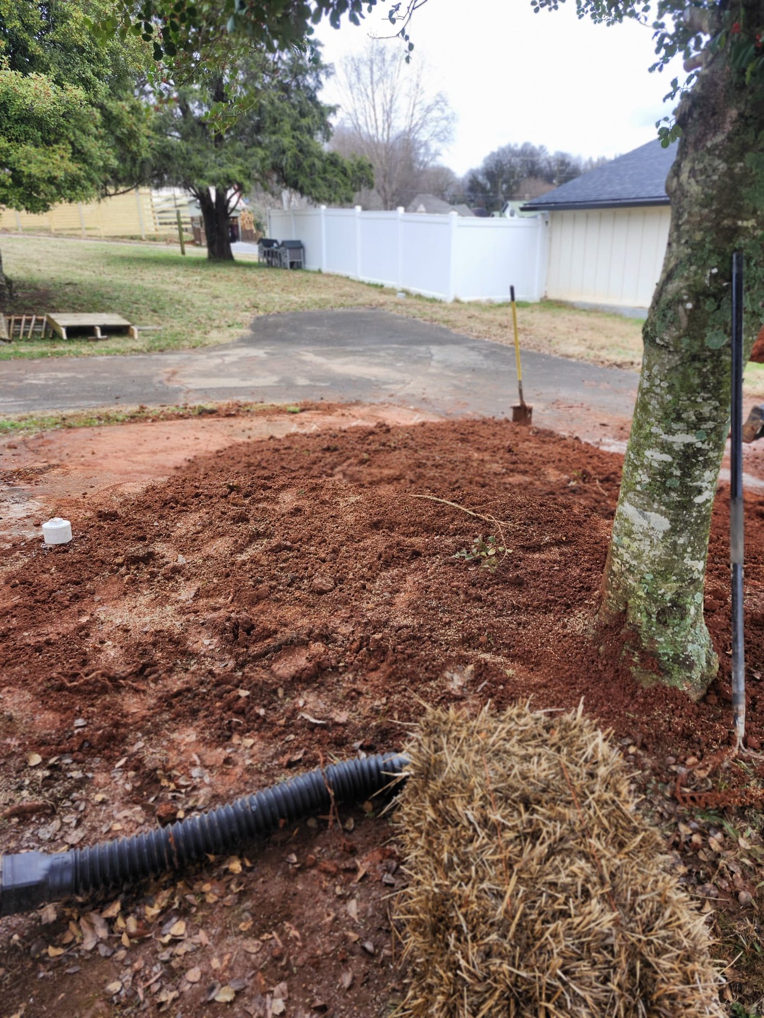 Freshly Filled Yard, Ready for New Grass