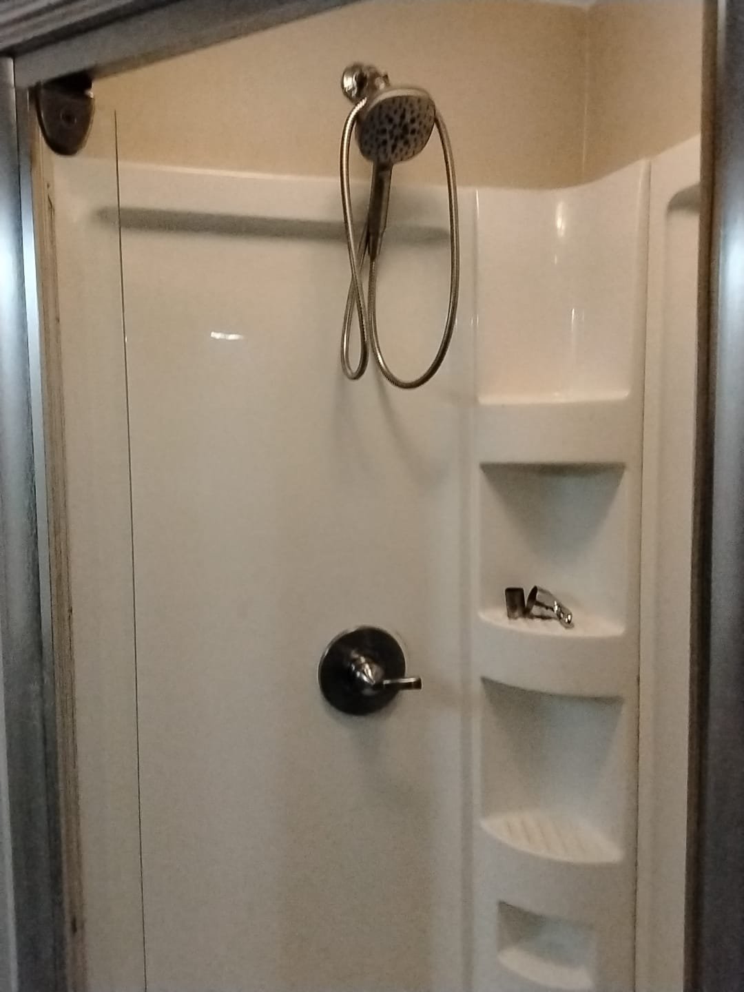 Updated Shower Stall with Handheld Head