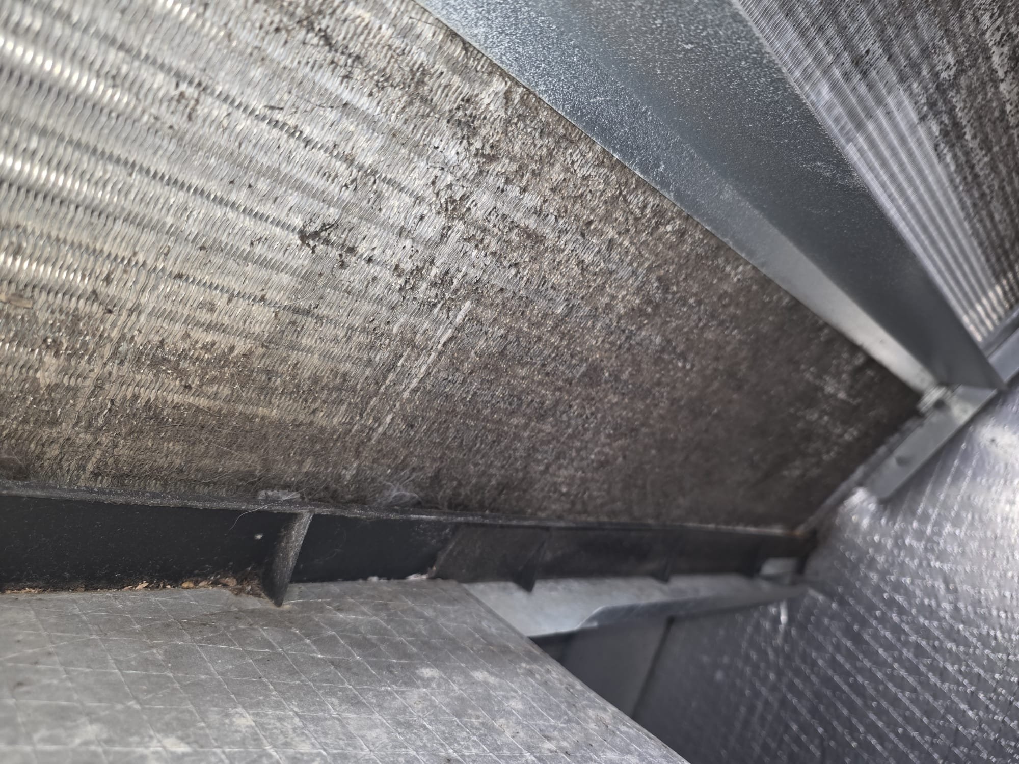 Dust-Clogged Evaporator Coil