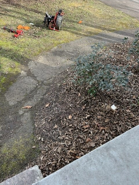 Drain cleaning machine and tools during inspection