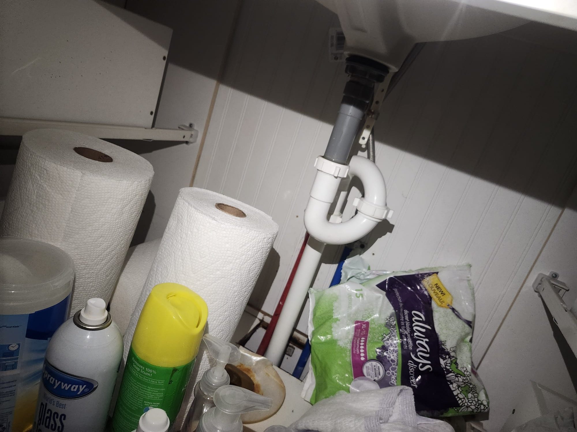 Under-sink P-Trap Assembly After Professional Service