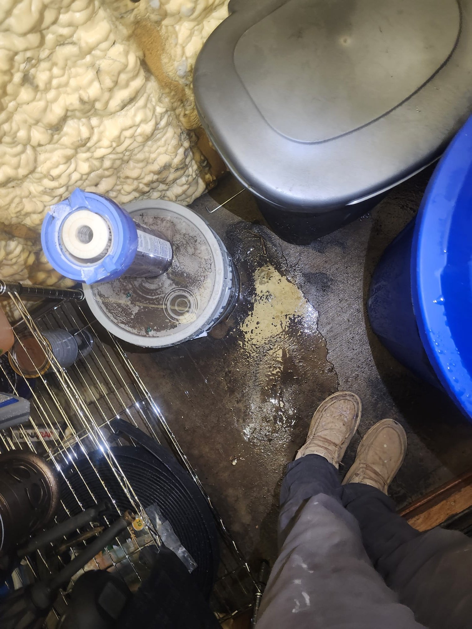 Old Filter Removed During Maintenance