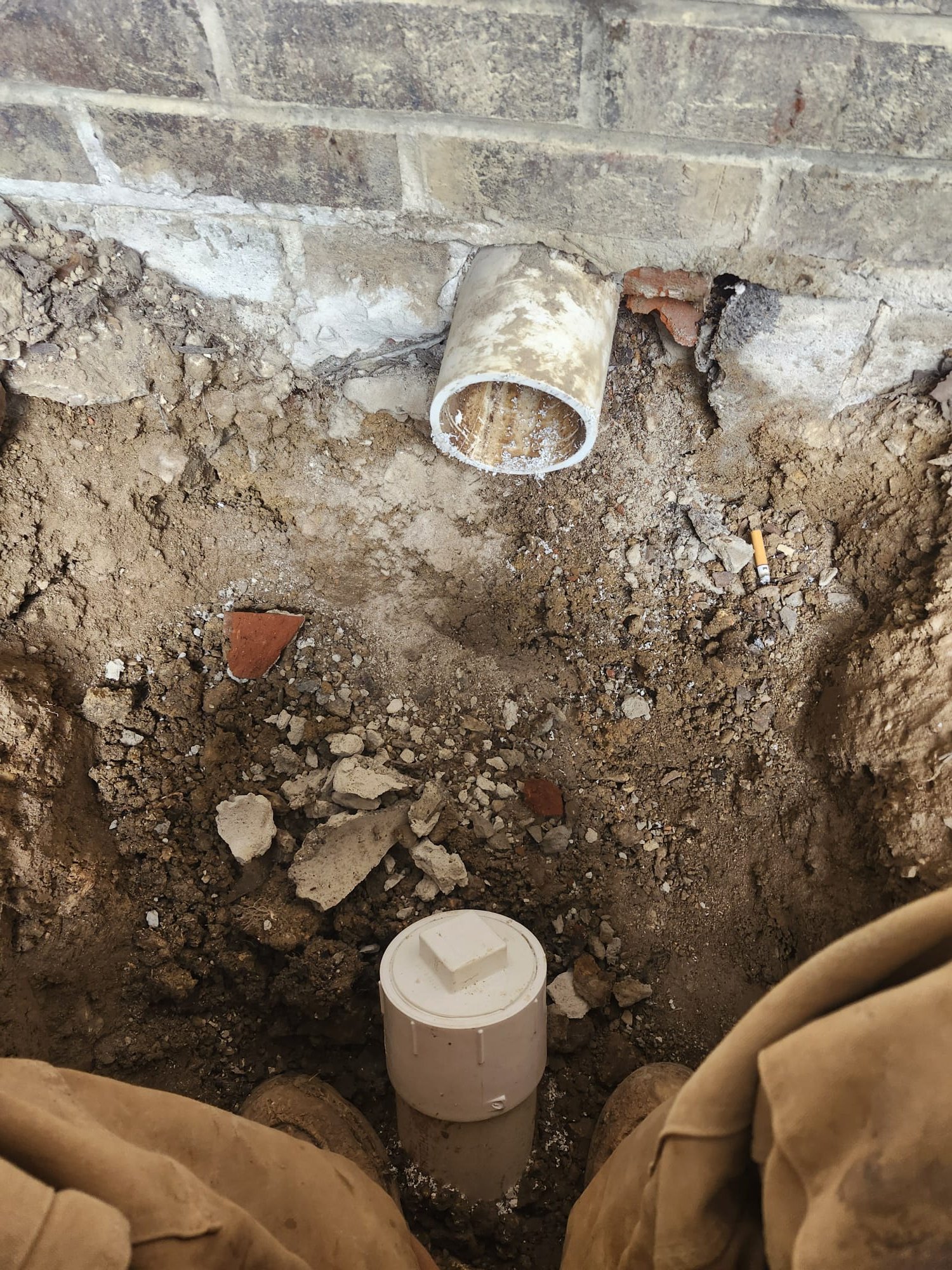 Freshly Installed Cleanout Plug Ready for Easy Access