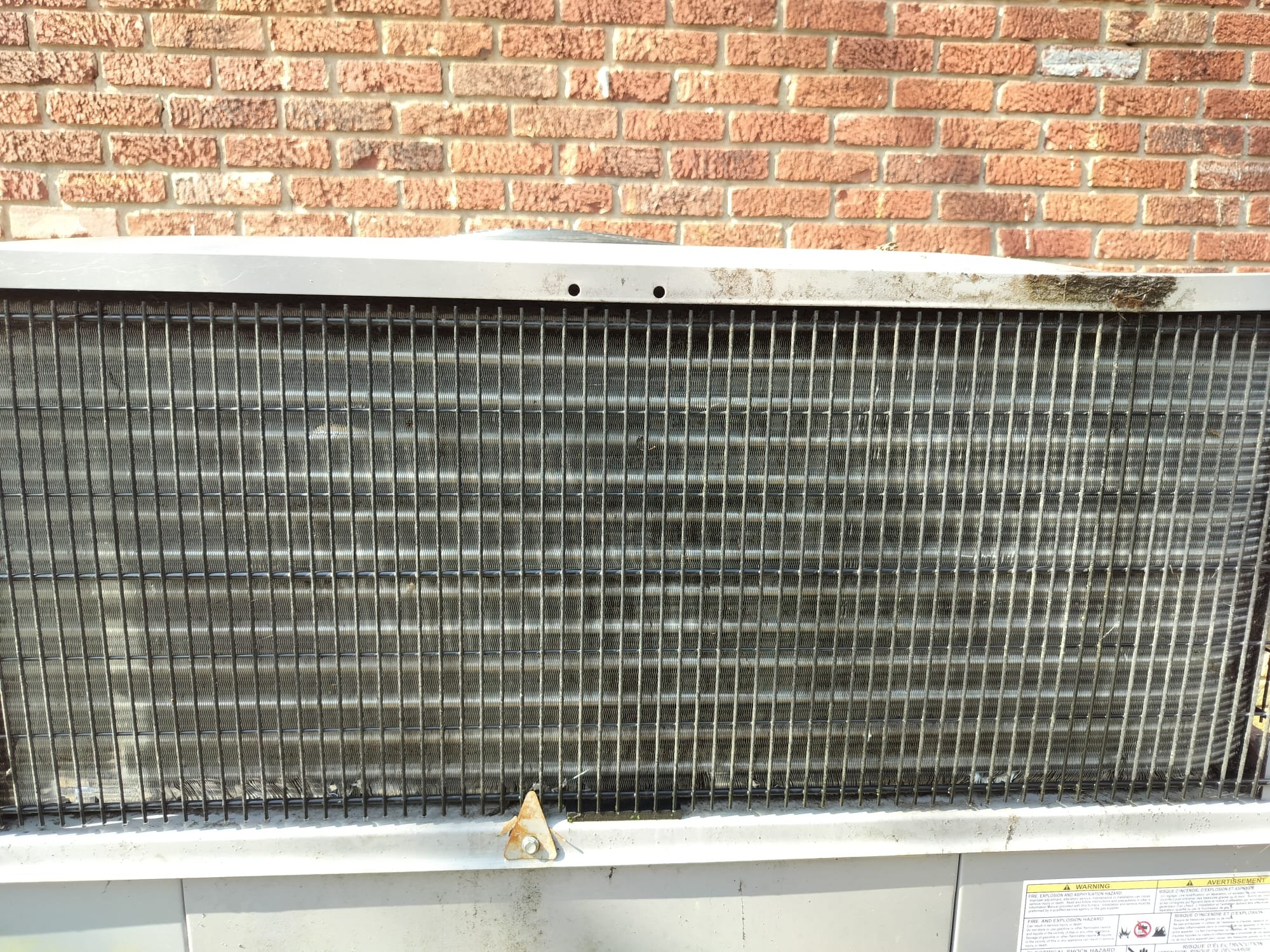 After Cleaning: Sparkling Condenser Coil