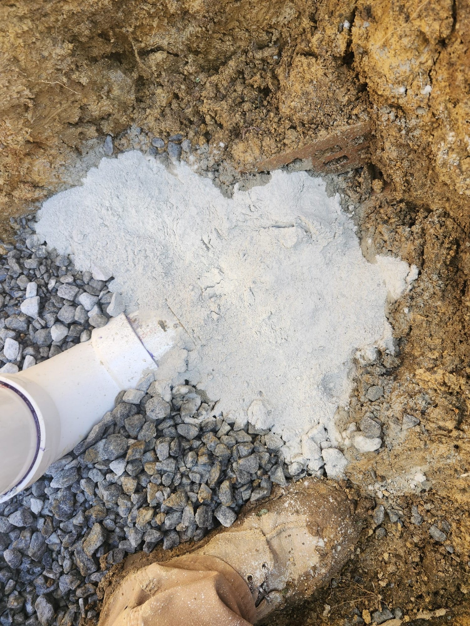 Correct bedding for new PVC sewer line