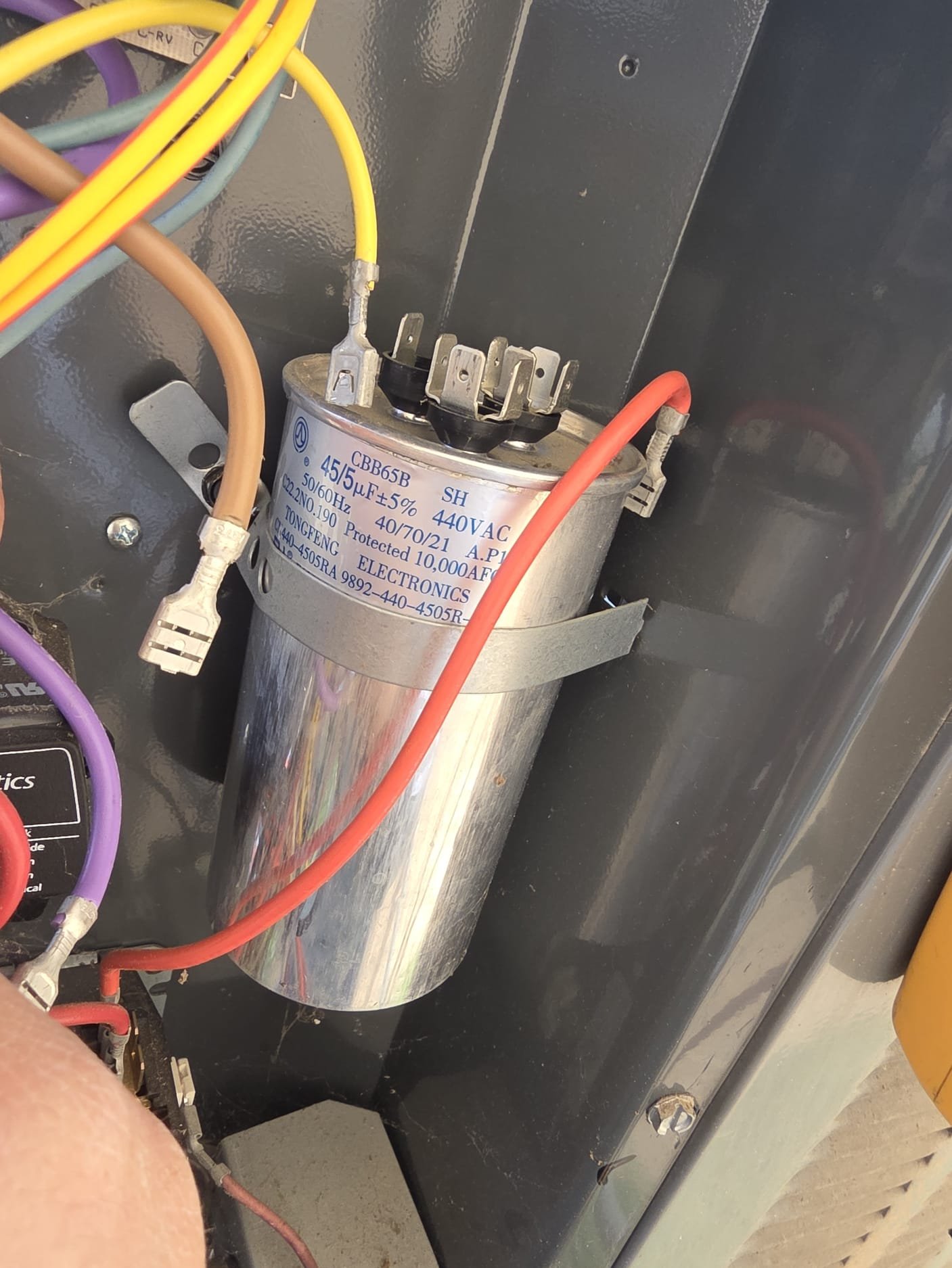 Replacing a HVAC Capacitor