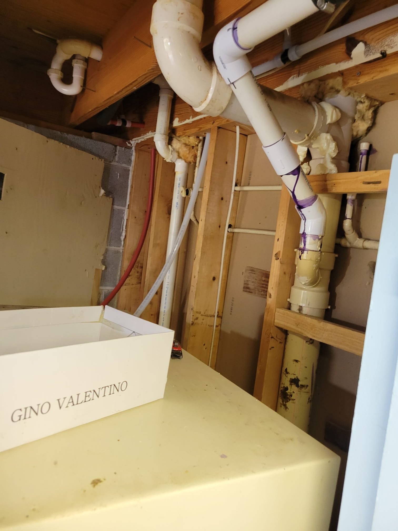 Brand-New PEX Piping Behind the Walls