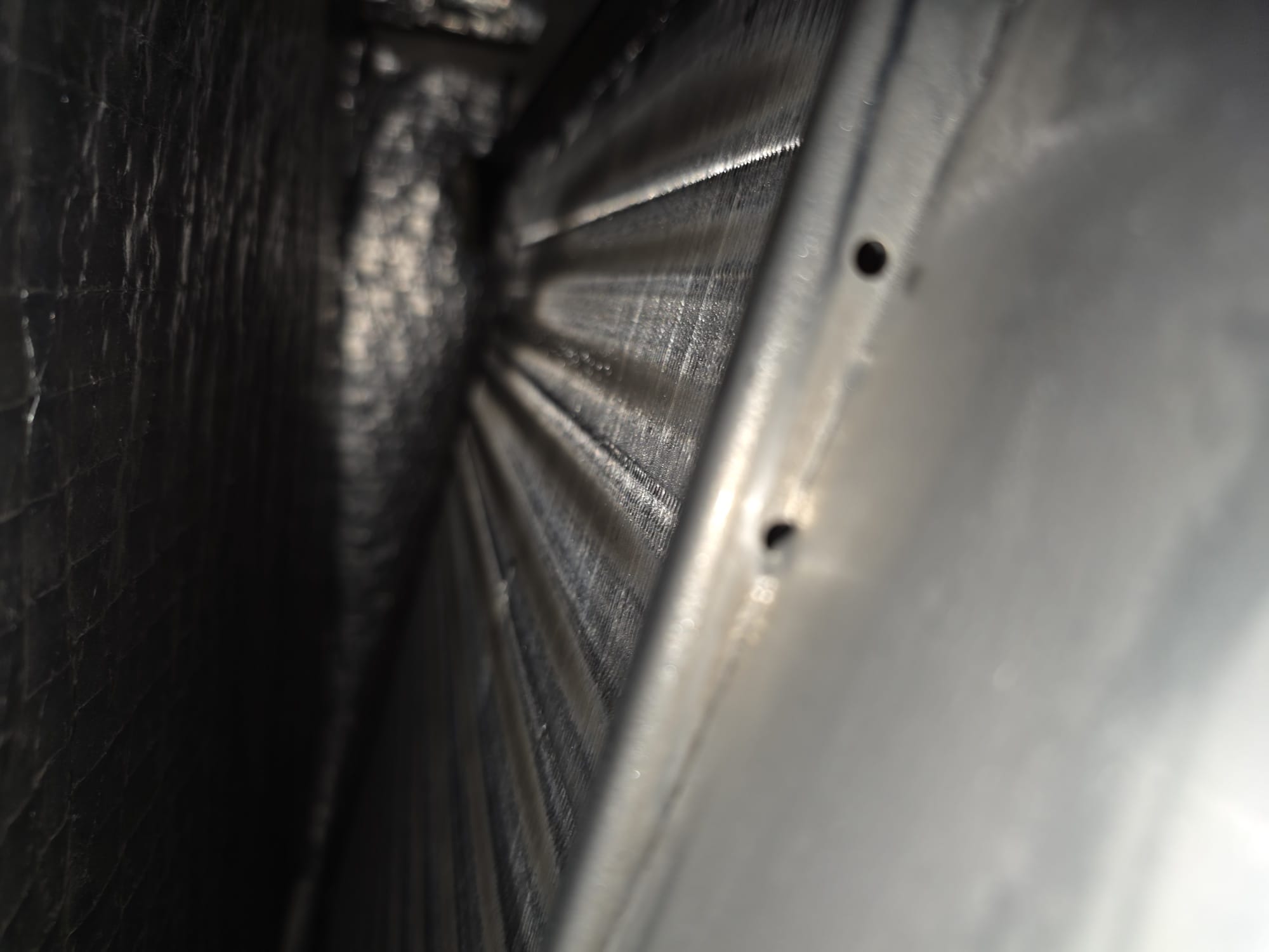 Clean HVAC evaporator coil after service