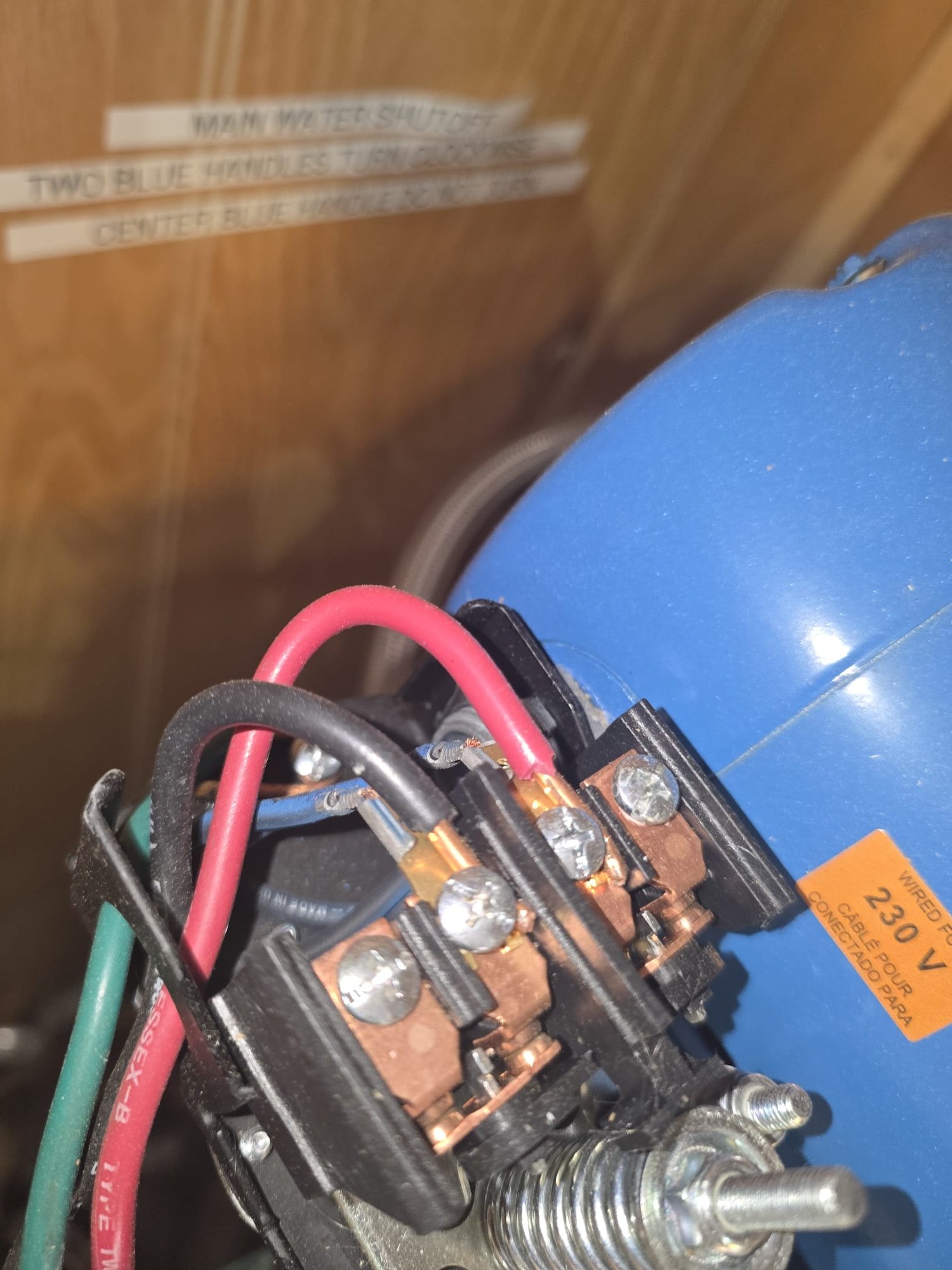 Inside the new GFCI unit, connections are secure and free of corrosion.