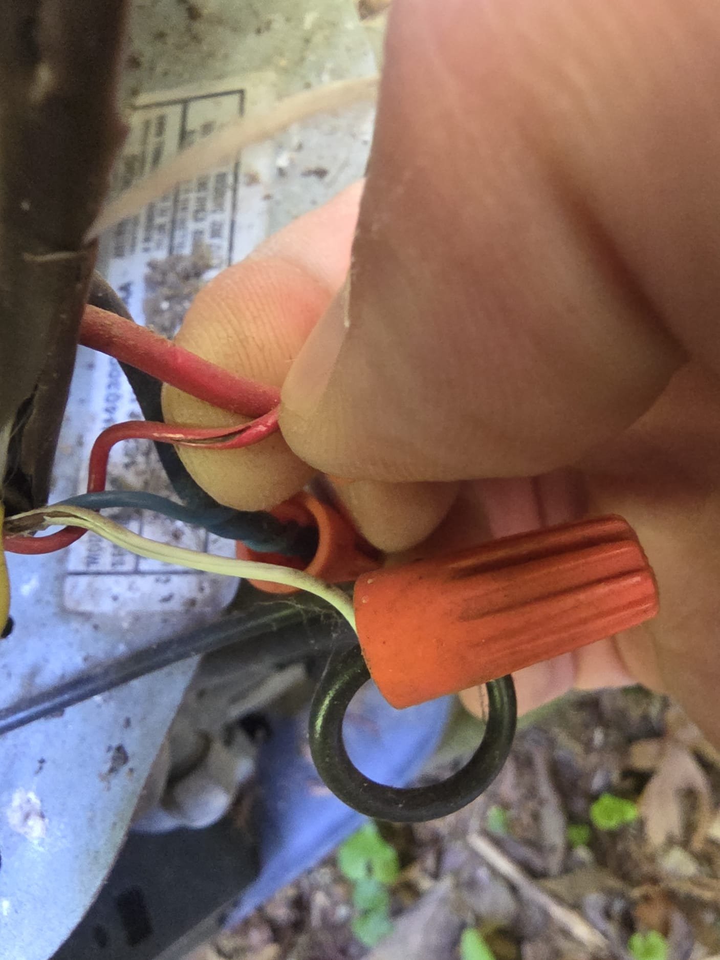 Secure wire nuts protecting low-voltage connections