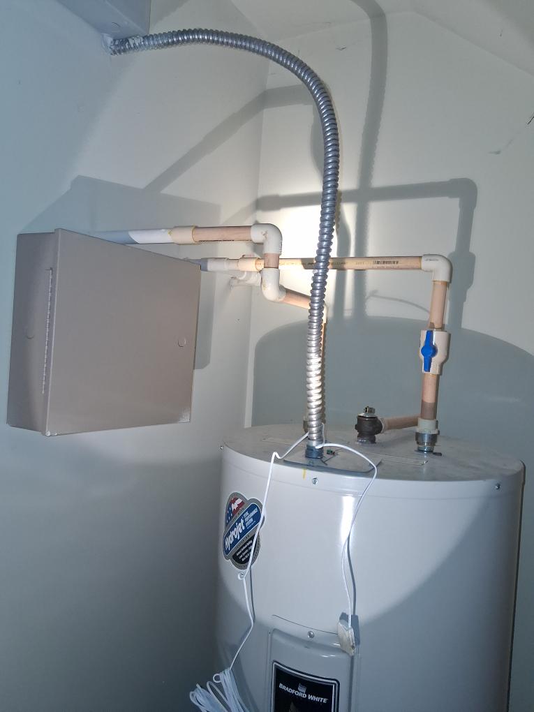 Close-up of Freshly Installed Water Lines