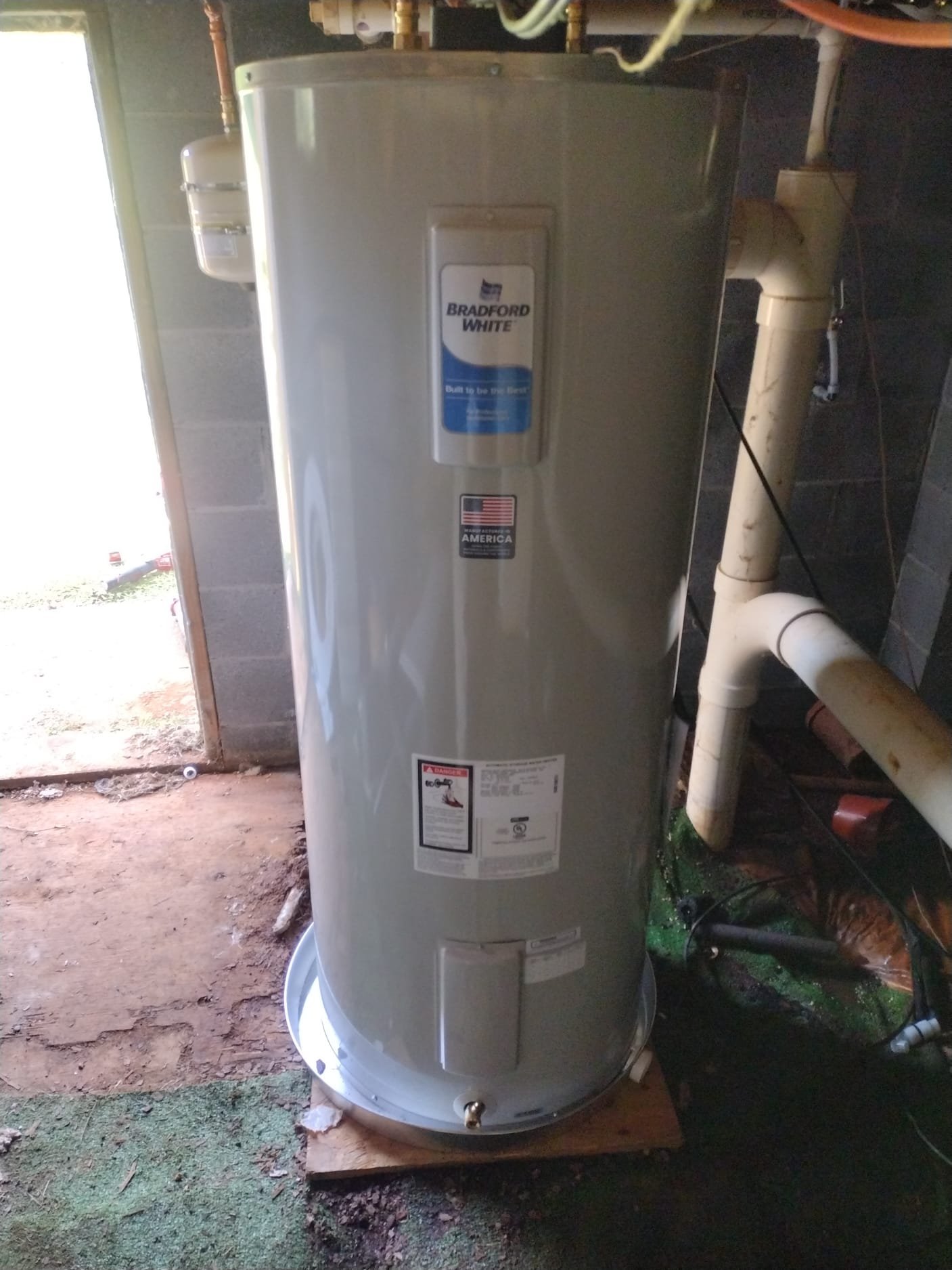 New Water Heater with Expansion Tank