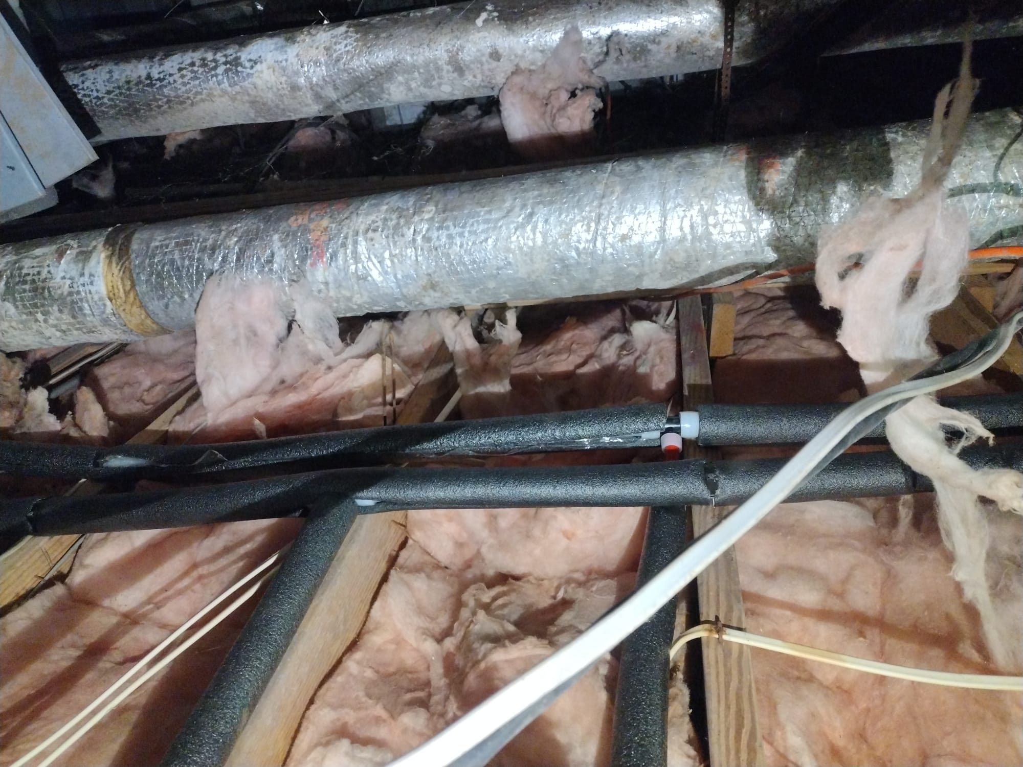 Insulated PEX Pipes and Shut-Off Valve