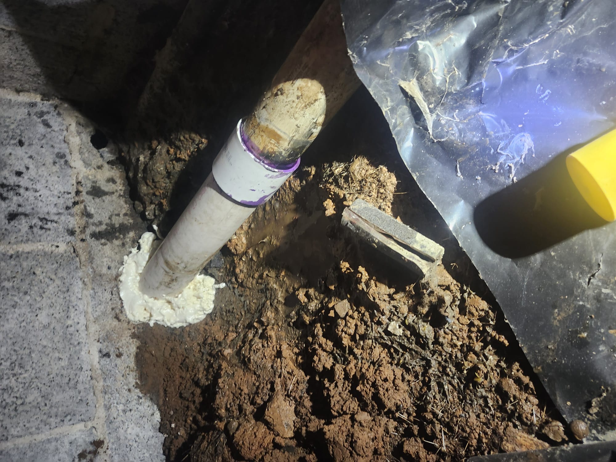 New Pipe Sealed Through Wall