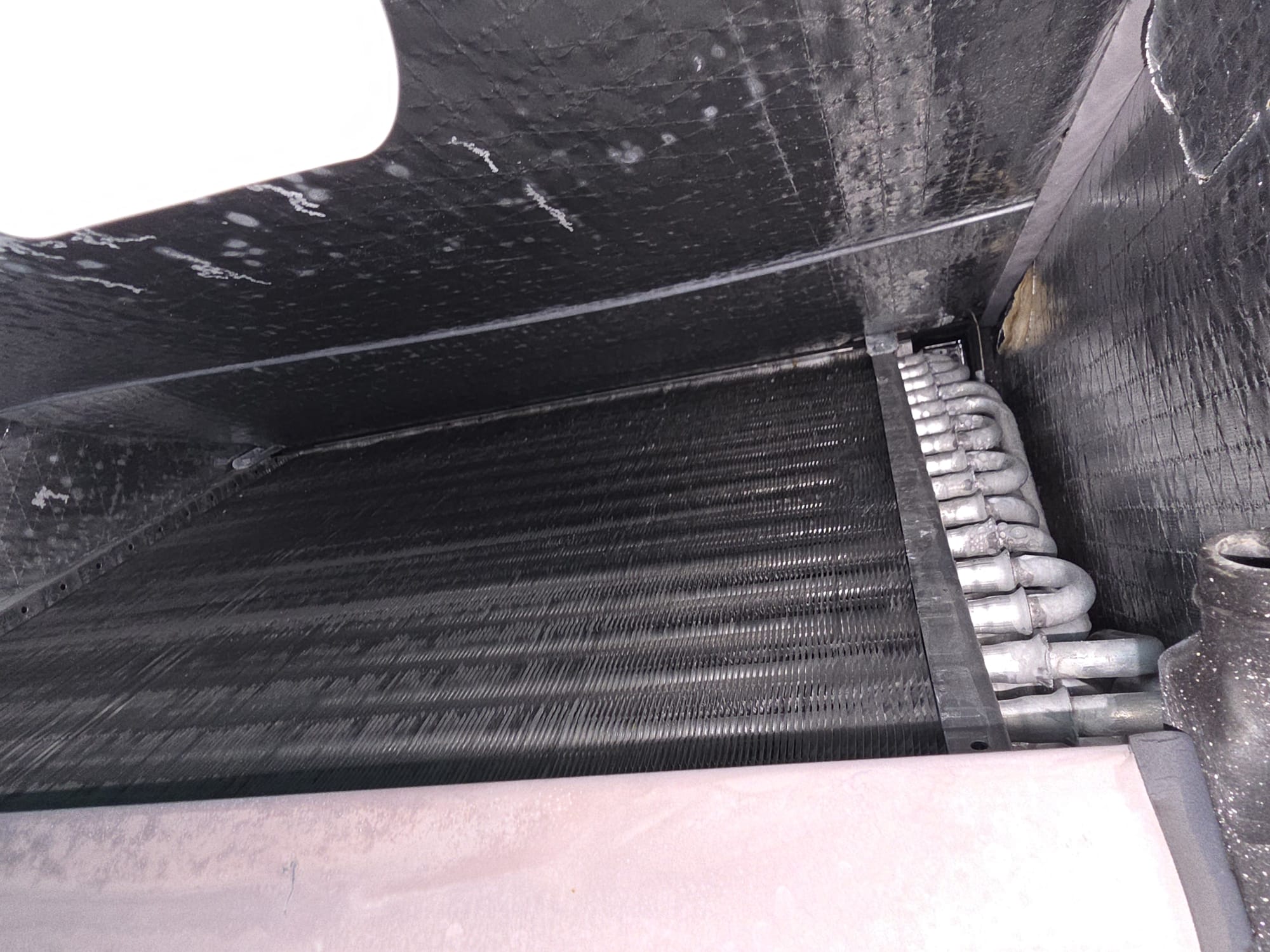Clean evaporator coil after maintenance