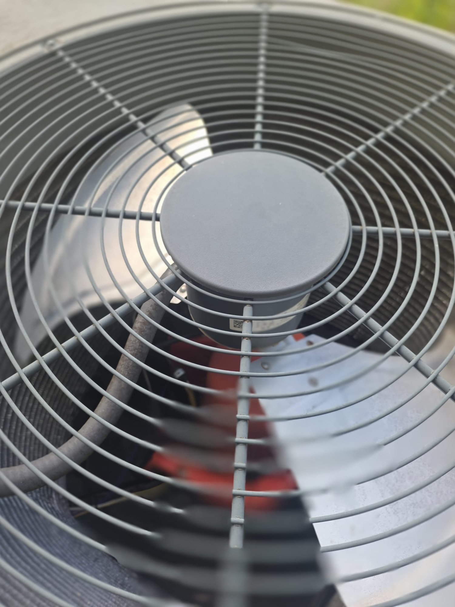 Clean, running outdoor condenser after service